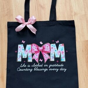 Black and Pink Tote Bag